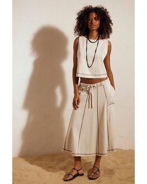 free-est Venetia Skirt Co-Ord By - Natural