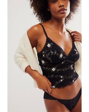 Intimately By Free People Pocket Full Of Posies Cami - Black