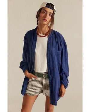Free People Summer Sorbet Shirt - Blue