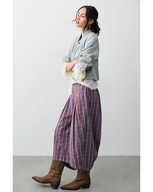 Free People Misty Haze Low-Rise Pull-On Crop Trousers - Multicolour