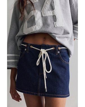 SER.O.YA Nandi Denim Mini Skirt - Gray