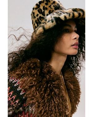Anna Sui Leopard Hat - Multicolor