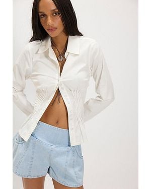 Free People Luna Pull-On Shorts - Blue