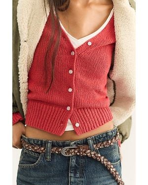 Free People Mila Cardi - Red