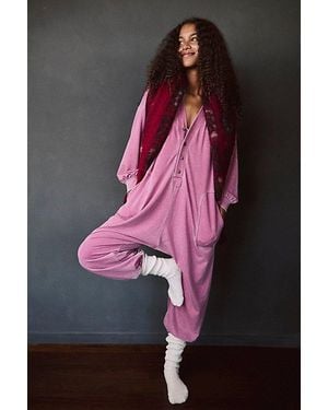 Intimately By Free People Don't Wait Up Onesie - Pink