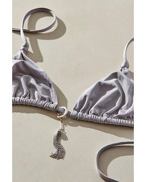 Free People Dianthe Bikini Charm - Metallic