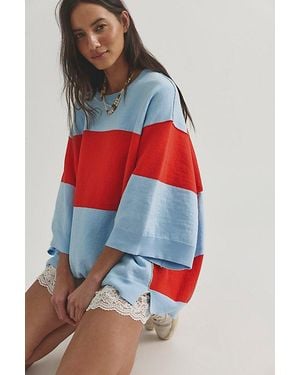 Free People Eugene Pullover - Red