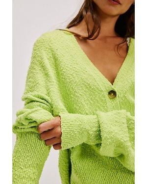 Free People Found My Friend Cardi - Green