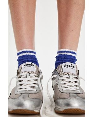 Free People Pointelle Trouser Socks - Blue