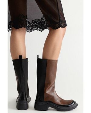 Jeffrey Campbell Weather Leather Boots Shoe By - Black