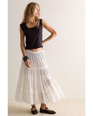 Only Hearts Delicious With Lace Tee - Natural