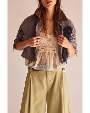 Free People Martha Workwear Jacket - Grey