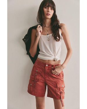 Free People Perfect Storm Cargo Shorts - Green