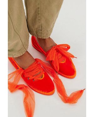 Flabelus Ginny Chiffon Flats - Natural