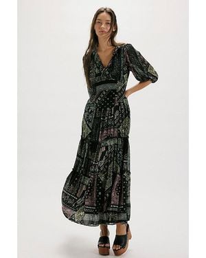 Free People Beautiful Morning Maxi Dress - Black
