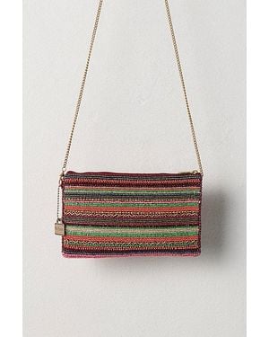 Mary Frances Beaded Crossbody Phone Bag - White
