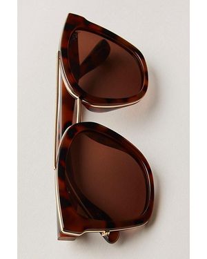 Free People Chloe Polarized Aviator Sunglasses - Brown