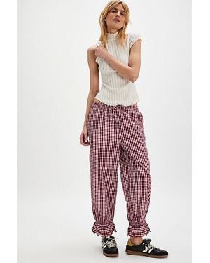 Damson Madder Pansy Pantaloon Pants - Red