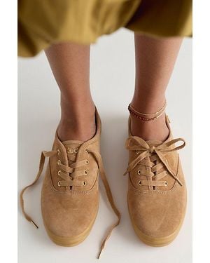 Keds Champion Luxe Suede Lace-Up Sneakers - Brown
