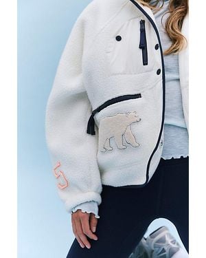 Fp Movement Hit The Slopes Patch Fleece Jacket - Blue