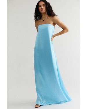 Shona Joy La Lune Column Maxi Dress - Blue