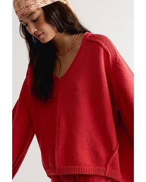Free People Monarch Pullover - Red