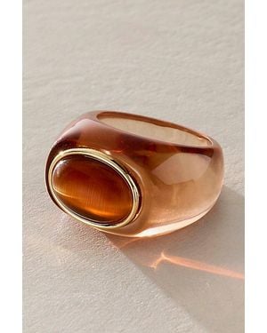 Free People Studio Resin Ring - Brown