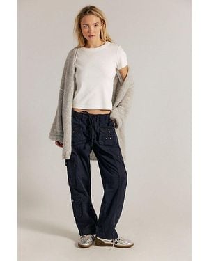 Free People Tahiti Cargo Pants At In Jet Black, Size: Xs