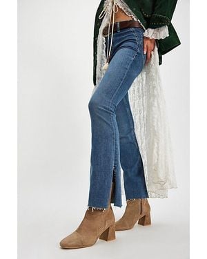 Free People Wisteria Suede Ankle Boots - Blue