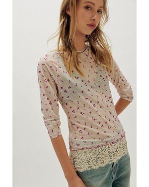 Free People Midnight Spark Layering Top - Brown