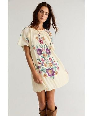 Free People Tropics Beaded Mini Dress - Multicolour