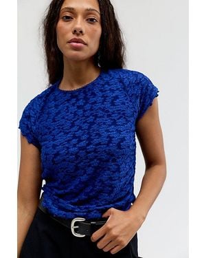 Free People Anora Baby Tee - Blue