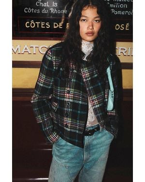 Free People Lotty Soko Plaid Band Jacket - Multicolour