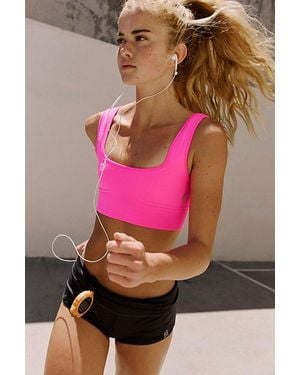 Fp Movement Good Karma Square-Neck Bra - Pink
