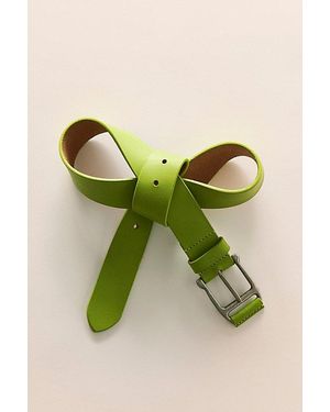 Free People Carraway Leather Belt - Green