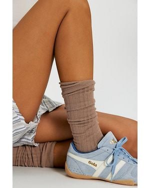 Free People Viola Mid-Calf Socks - Brown