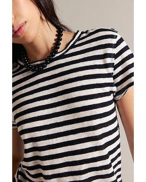 Free People Nora Striped Tee - Brown
