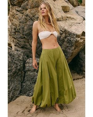 free-est Bubble Pop Cropped Balloon Trousers By - Green