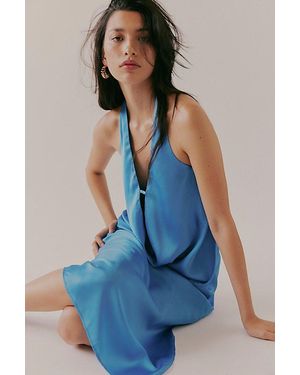 Intimately By Free People Midnight Reverie Slip Set By - Blue