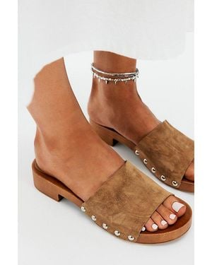 Free People Carrie Clog Sandals - Brown