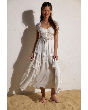 free-est Georgette Maxi Dress - Grey