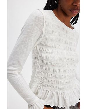 Free People We The Free Sylvie Long Sleeve - White