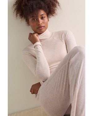 Intimately By Free People Keeping It Light Ribbed Turtleneck Top By - Brown