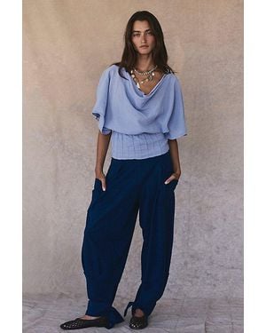 free-est Sutton Low-Rise Trousers By - Blue
