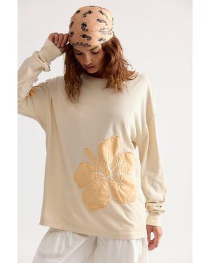 Ragabond Hibiscus Moon Long Sleeve Tee - Natural