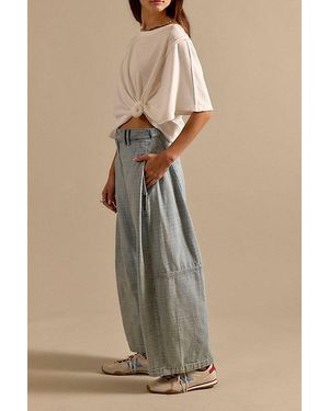 Free People Free To Roam Cropped Jeans - Natural