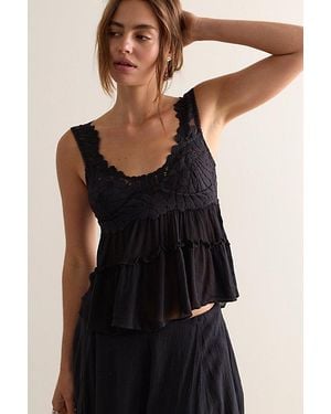 Intimately By Free People Petal Party Shapeless Cami - Black