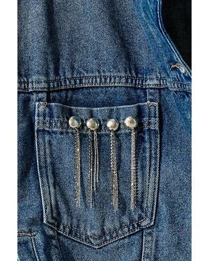 Free People Brandy Fringe Pin Set - Blue