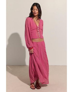 free-est Marine Skirt Set By - Pink