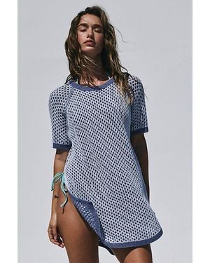 free-est Kiki Reversible Jumper Tunic By - Blue